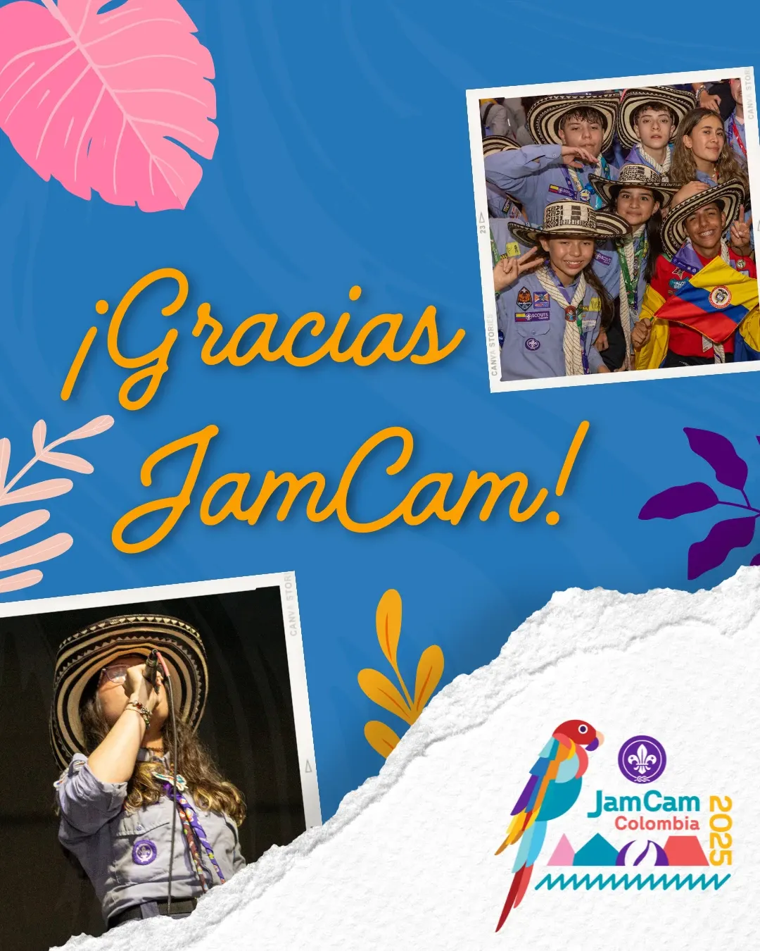 Banner Gracias JamCam - Scouts de Colombia